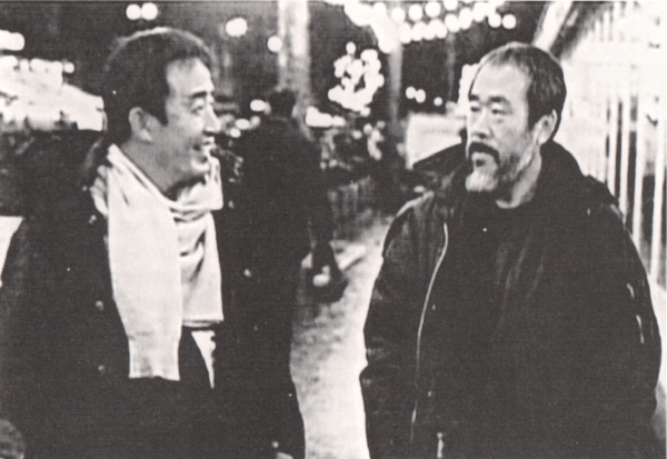 백남준과 김창열, 프랑스 파리, 1980년대(윤석재 제공)